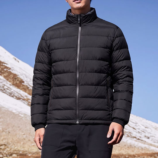 Herren Ultraleichte Kompakt‑Steppjacke mit Thermofüllung, Stehkragen & wasserabweisender Hülle Nord Taschen