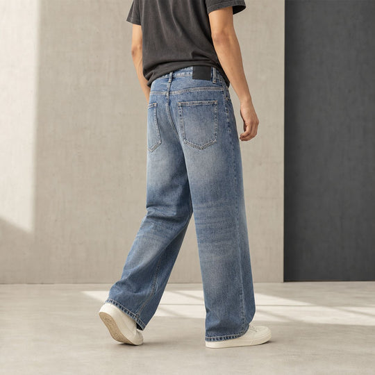 Damen Weite High‑Waist Jeans aus Vintage‑Denim Nord Taschen