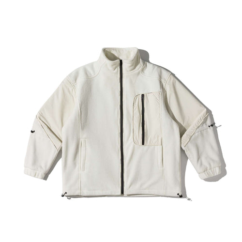 Unisex Kurz geschnittene technische Fleece‑Utilityjacke mit hohem Stehkragen und Multifunktions‑Taschen Nord Taschen