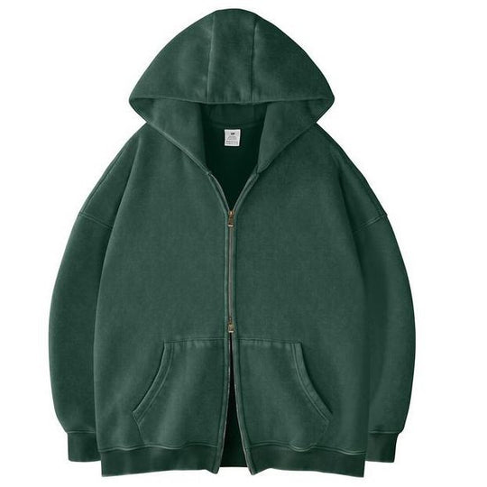 Unisex Oversized Kapuzenjacke mit Doppelreißverschluss und Kängurutaschen Nord Taschen