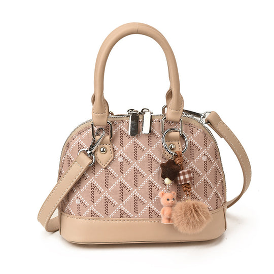 Damen modische Handtasche mit charmantem Anhänger Nord Taschen