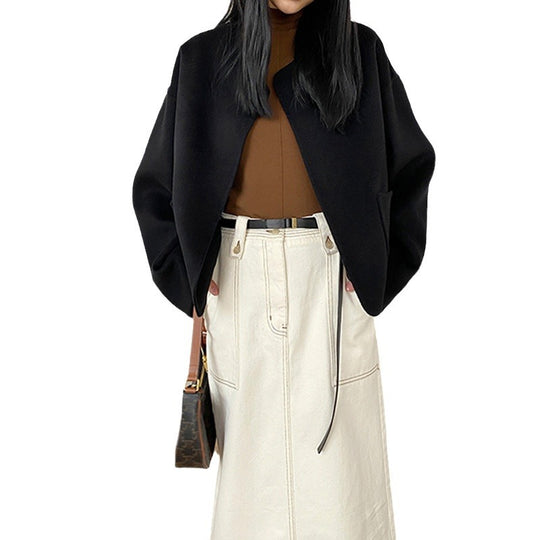 Damen Gemütliche und elegante Oversized-Jacke Nord Taschen