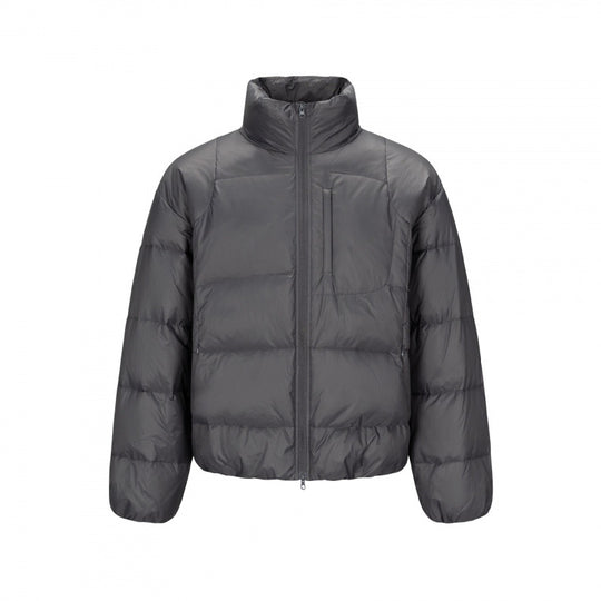 Herren Kurz geschnittene kompakt verstaubare Pufferjacke mit Stehkragen und verdeckter Brusttasche Nord Taschen
