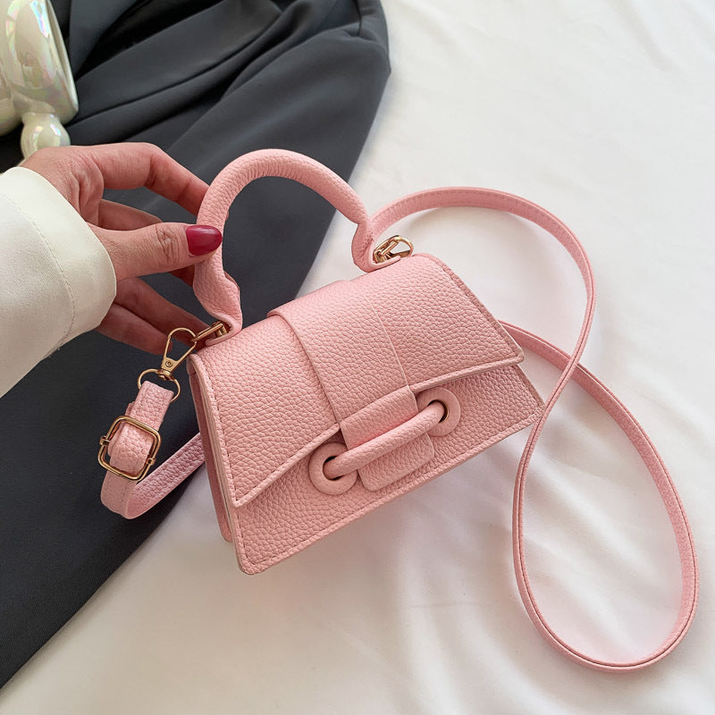 Damen Mini-Handtasche mit strukturiertem Leder und stilvollem Verschluss Nord Taschen