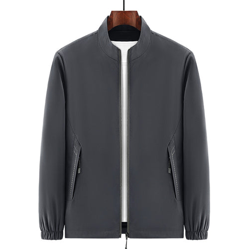 Herren Urbaner Micro‑Ripstop‑Übergangsblouson mit Stehkragen, verdecktem Reißverschluss & elastischen Manschetten Nord Taschen