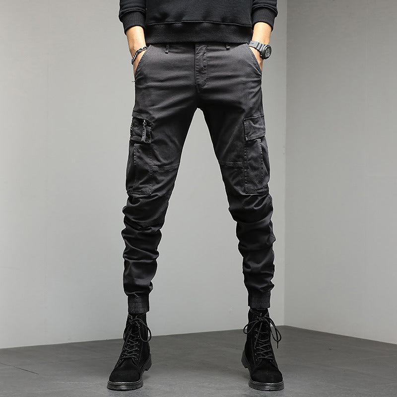 Herren Cargo-Joggerhose mit Multifunktionalen Taschen, verstärkten Kniepartien und elastischen Bündchen Nord Taschen