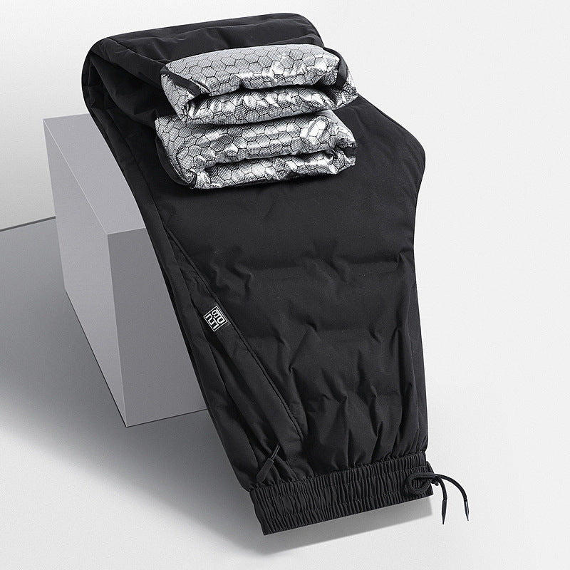 Herren Gepolsterte Thermohose mit Steppung, elastischem Bund und Reißverschlusstaschen Nord Taschen