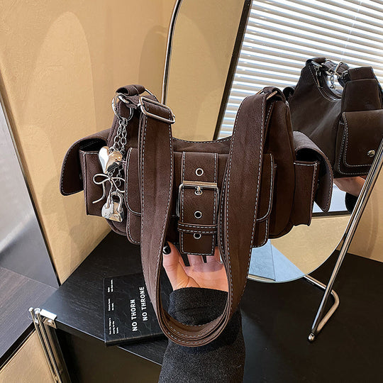 Damen Umhängetasche im modernen Design mit praktischen Fächern Nord Taschen