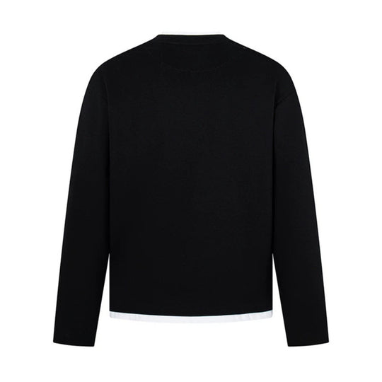 Herren Langärmeliges Henley-Layer-Shirt mit kontrastierendem Innenkragen und modernem Regular-Fit Nord Taschen