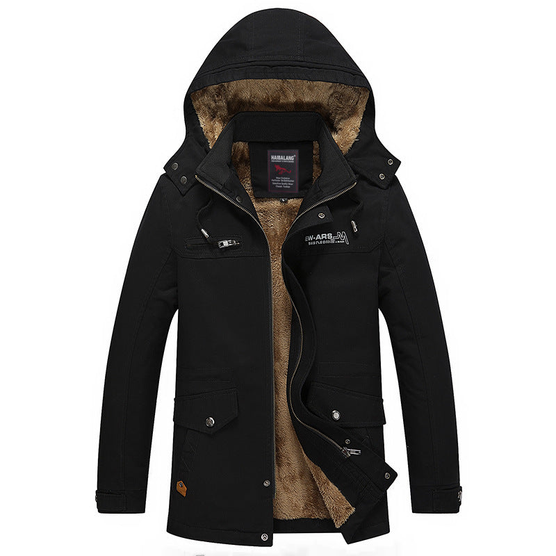 Herren mittellanger Fieldparka im Urban-Style mit Teddyfleece-Innenfutter Nord Taschen