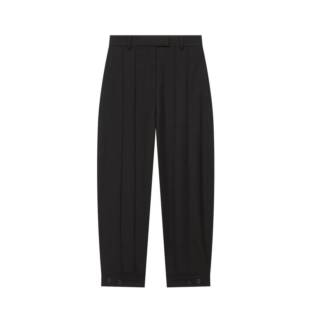 Damen Taillierter Kurzblazer im Reitstil mit verlängerter Knopfleiste und geschwungenem Saum Nord Taschen