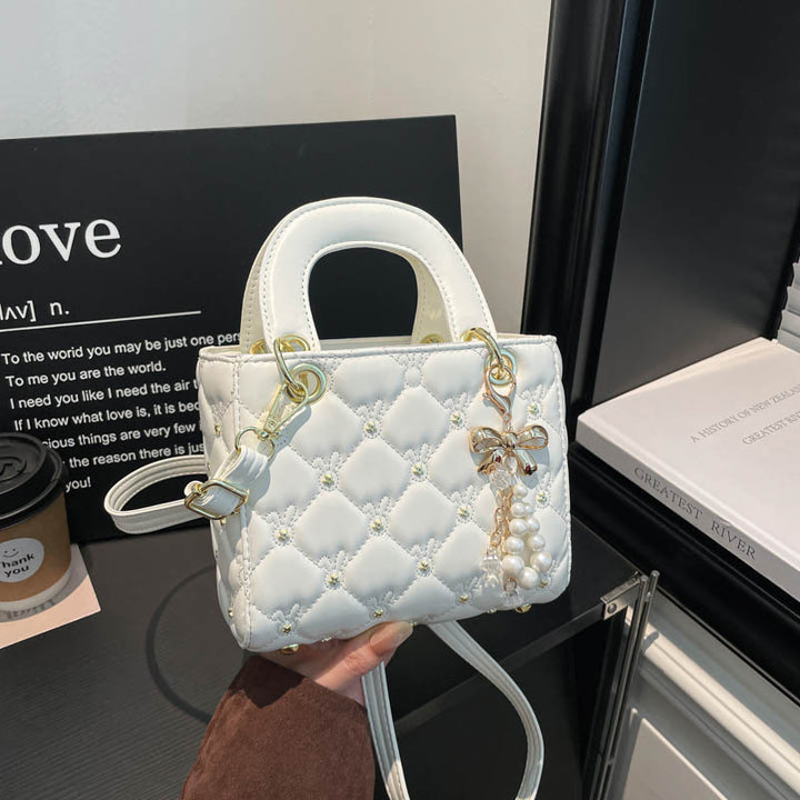 Damen elegante Umhängetasche mit goldenem Verschluss Nord Taschen