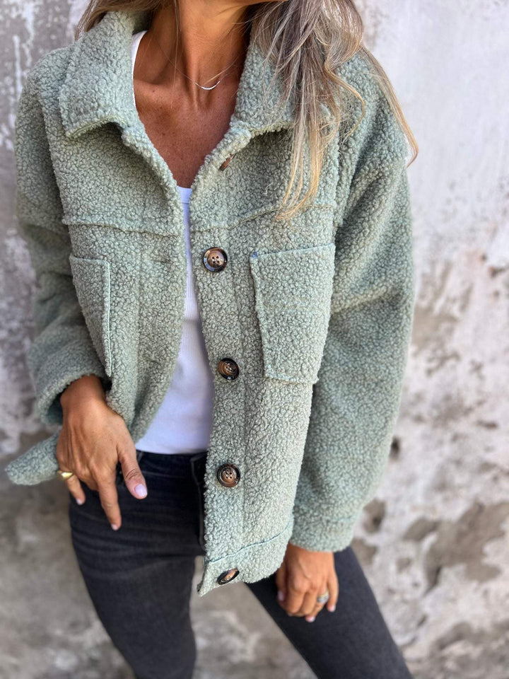 Damen Kuscheliger Fleece-Hemdjacke