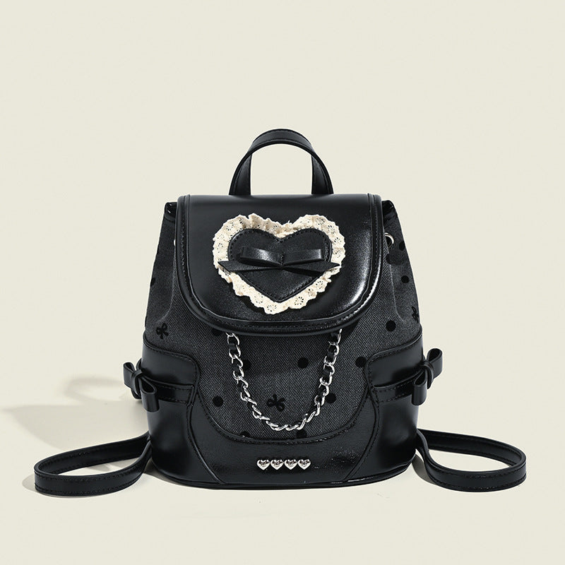 Damen Rucksacktasche mit romantischem Herzmotiv und hochwertigen Details Nord Taschen