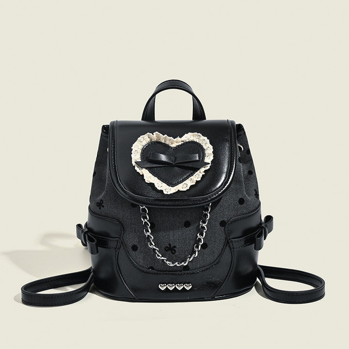 Damen Rucksacktasche mit romantischem Herzmotiv und hochwertigen Details Nord Taschen