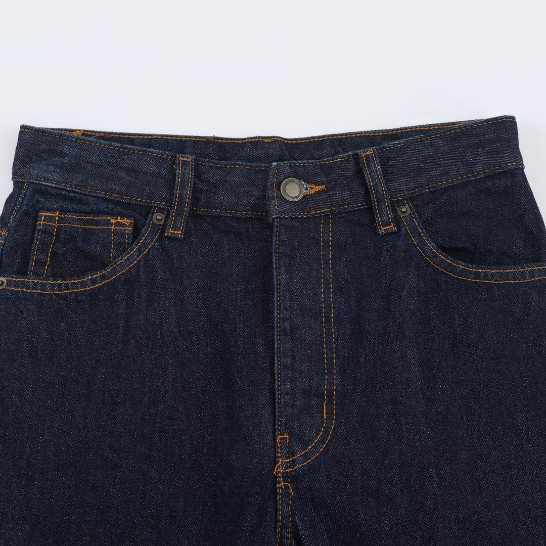 Damen Highwaist Relaxed Tapered Jeans mit konischem Bein Nord Taschen