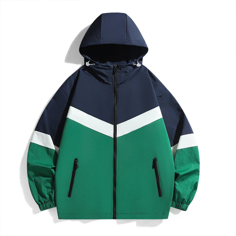 Herren Funktionale Windbreakerjacke mit hohem Kragen Nord Taschen