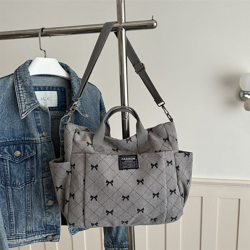 Damen Tragetasche mit dekorativem Rüschendesign Nord Taschen