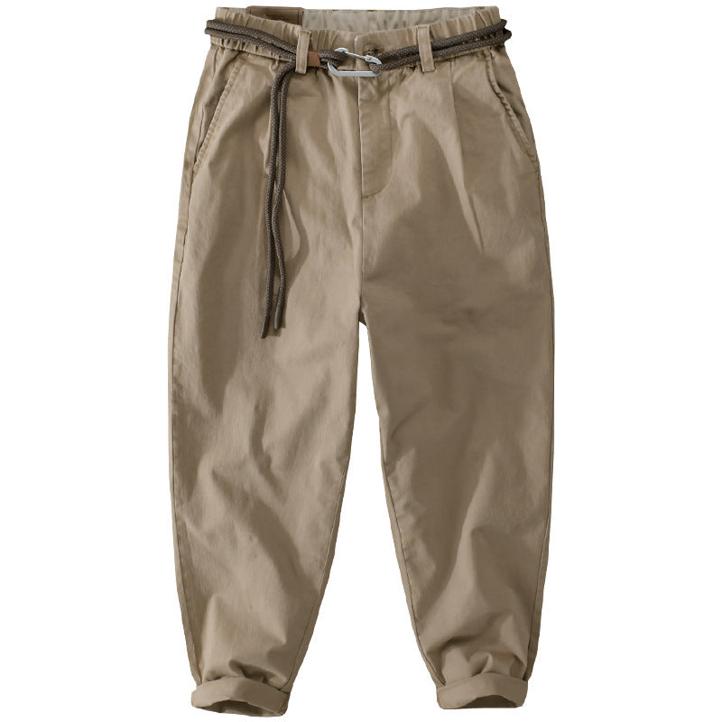 Herren Kordelbund-Tapered-Hose aus Baumwollmix mit elastischem Bund und konischem Bein Nord Taschen