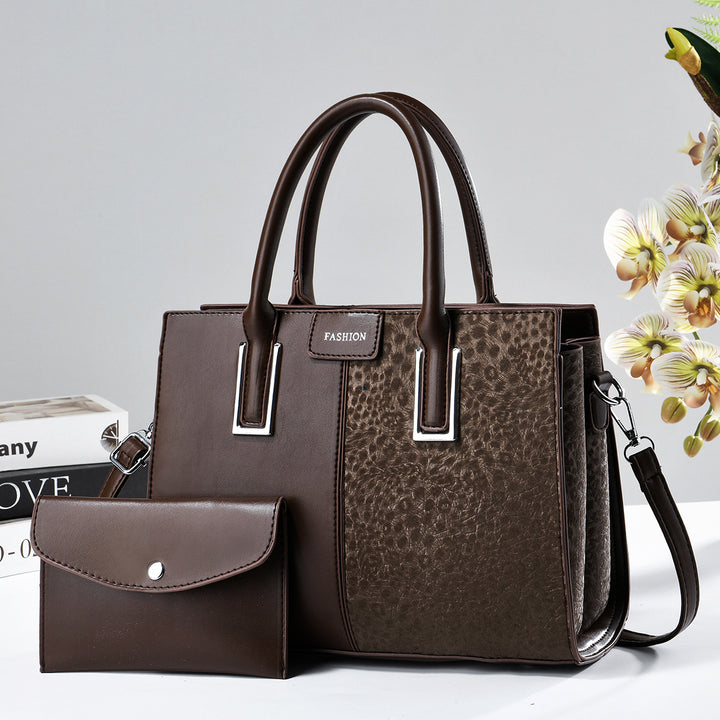 Damen modische Handtasche mit eleganter Struktur und abnehmbarer Clutch Nord Taschen