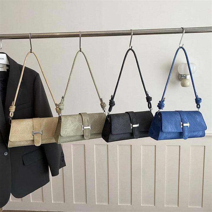 Damen schicke Umhängetasche mit elegantem Klappverschluss Nord Taschen