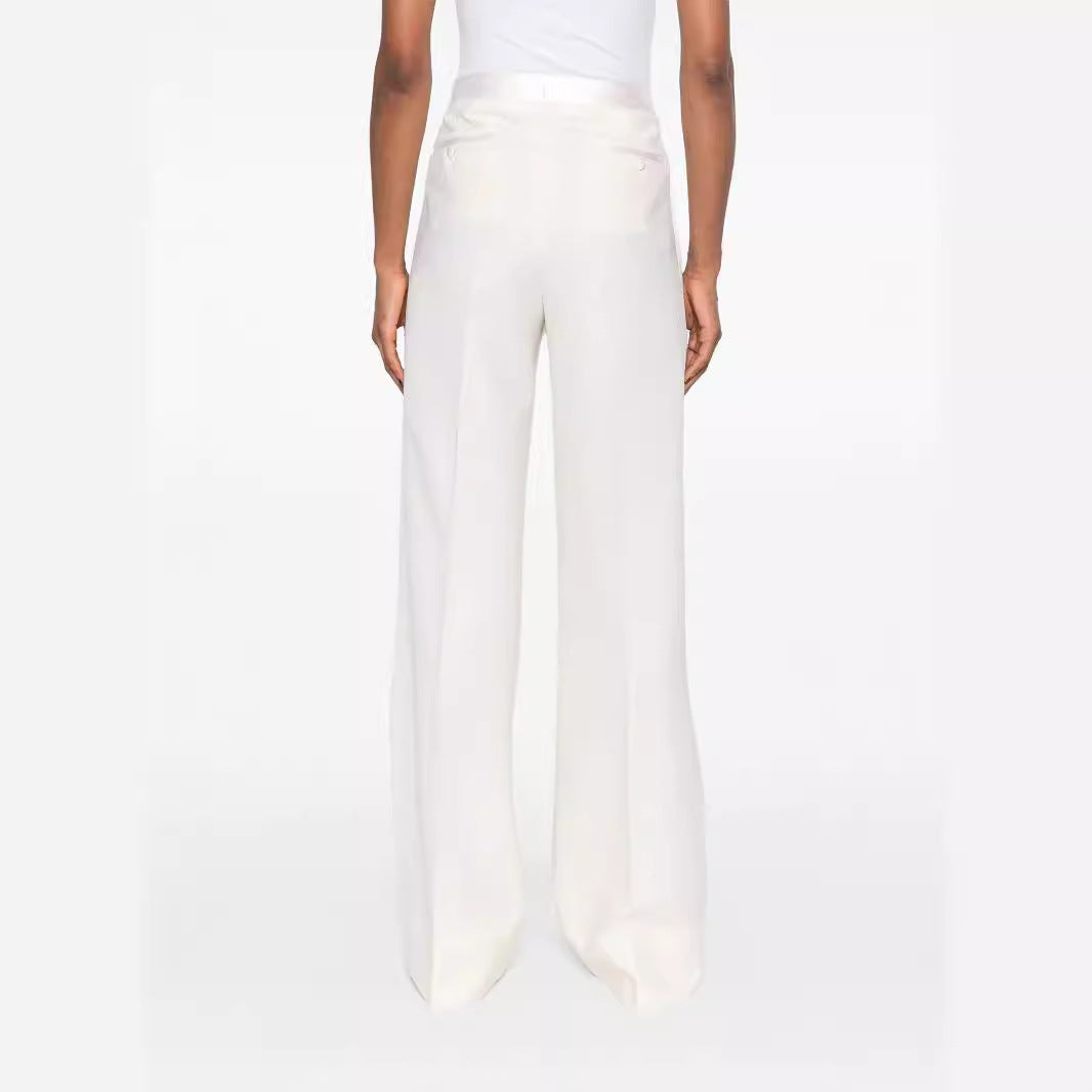 Damen Palazzo‑Hose mit hoher Taille und weitem Beinschnitt Nord Taschen