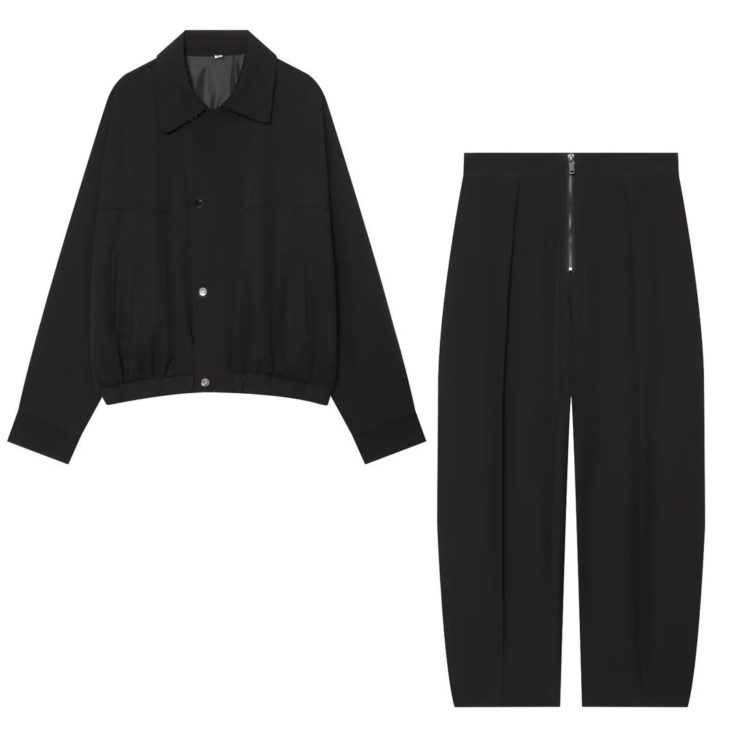 Damen Kurzgeschnittene Utility Blousonjacke mit Tunnelzugbund und aufgesetzten Eingrifftaschen Nord Taschen