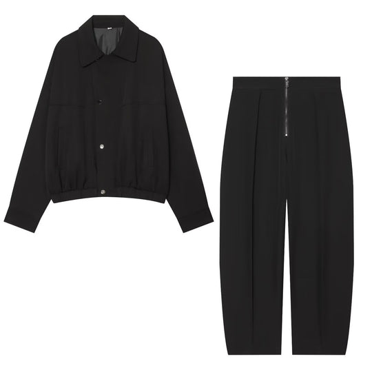 Damen Kurzgeschnittene Utility Blousonjacke mit Tunnelzugbund und aufgesetzten Eingrifftaschen Nord Taschen