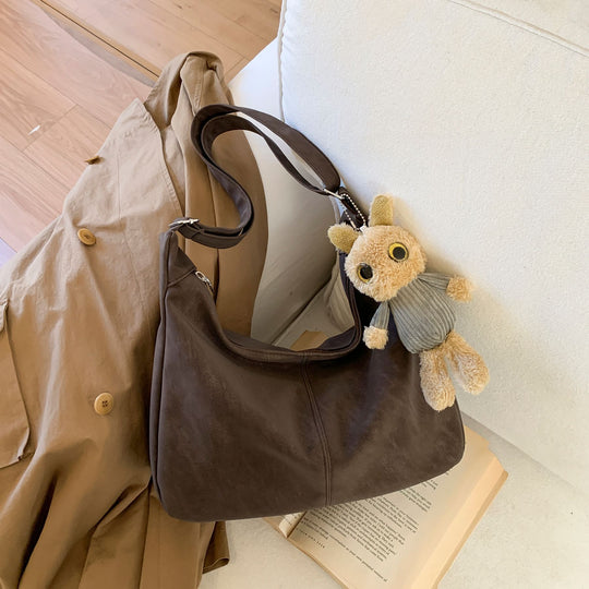 Damen elegante Hobo-Tasche aus softem Leder Nord Taschen