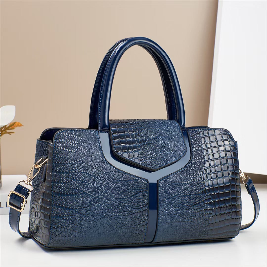 Damen elegante Handtasche im modernen Krokodillederstil Nord Taschen