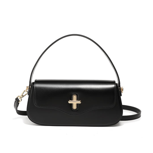 Damen elegante Umhängetasche mit feinem Leder und goldenen Akzenten Nord Taschen