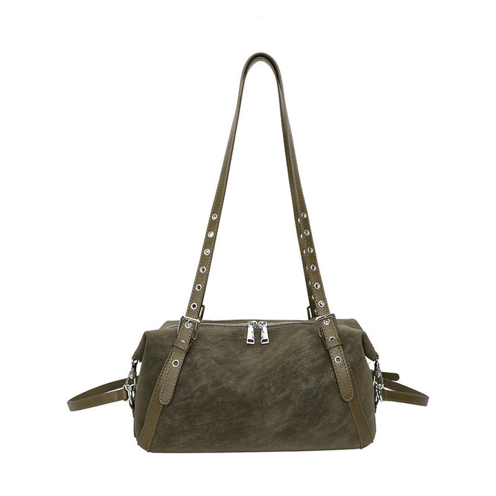 Damen Handtasche mit modischen Nieten und praktischen Fächern Nord Taschen