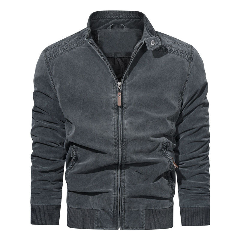 Herren Modische Bomberjacke mit Reißverschluss und feinen Details Nord Taschen