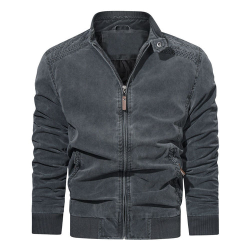 Herren Modische Bomberjacke mit Reißverschluss und feinen Details Nord Taschen