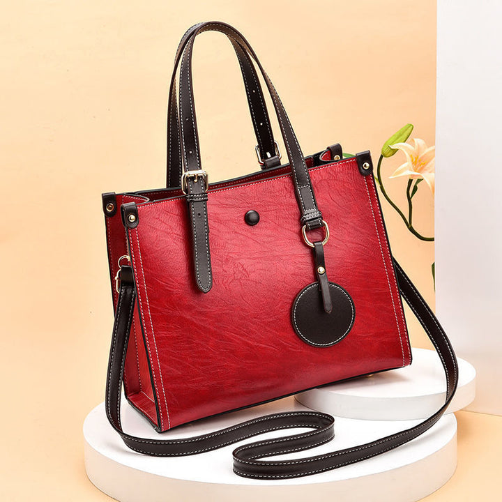 Damen elegante Henkeltasche mit abnehmbarem Schultergurt und strukturiertem Design Nord Taschen