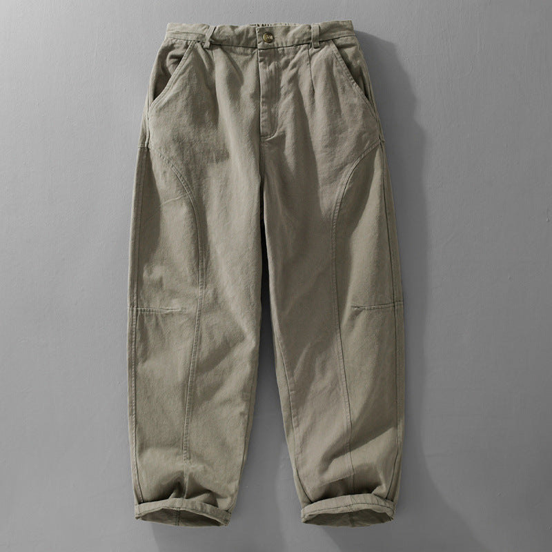Herren Lockere Cargohose im Utility‑Stil mit verstärkten Kniepaneelen und konischem Bein Nord Taschen