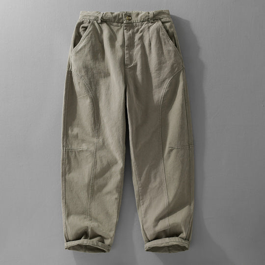 Herren Lockere Cargohose im Utility‑Stil mit verstärkten Kniepaneelen und konischem Bein Nord Taschen