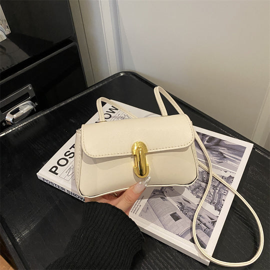 Damen elegante Umhängetasche mit goldenem Verschluss Nord Taschen