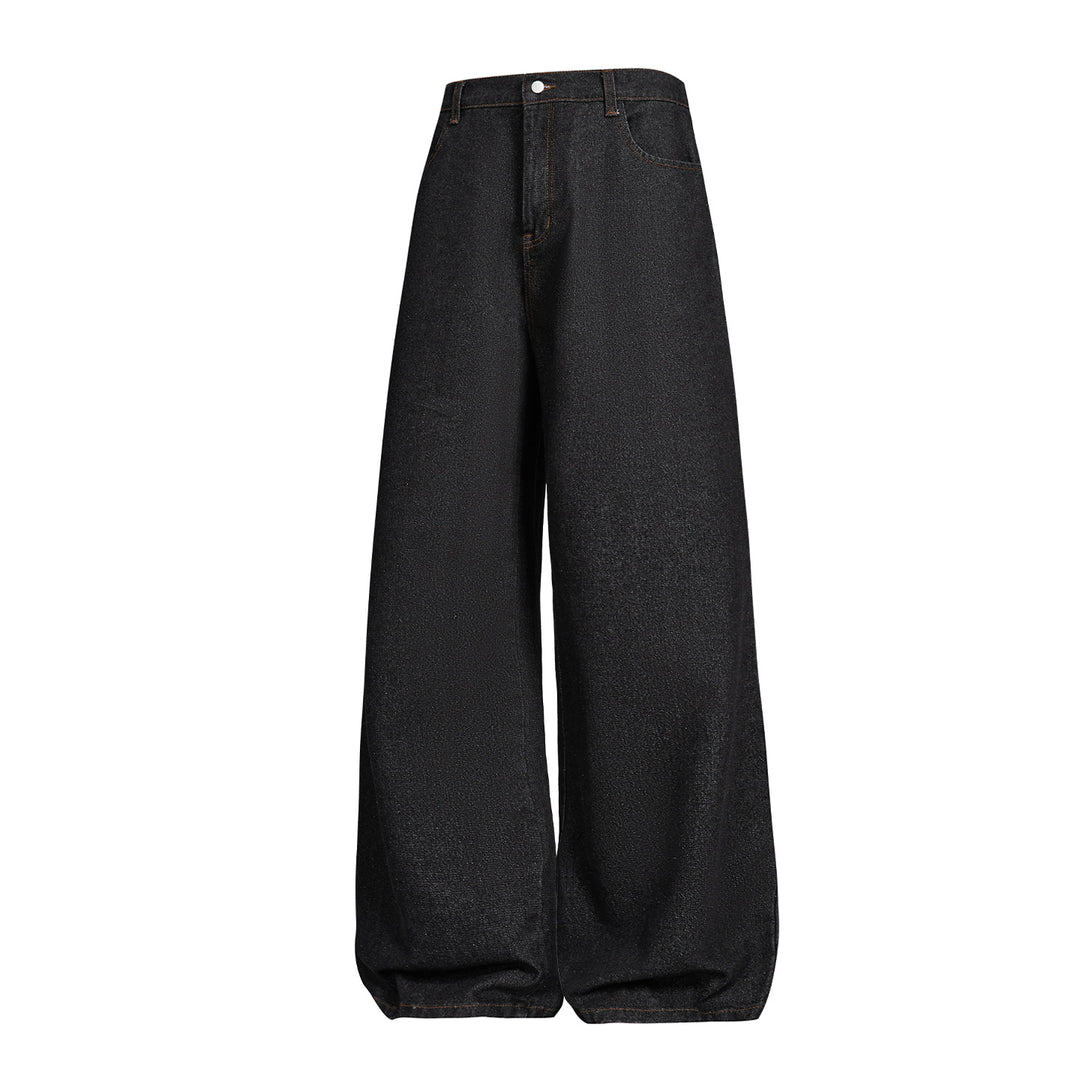 Damen Ultraweite Denim-Hose im Palazzo-Schnitt mit hohem Bund Nord Taschen