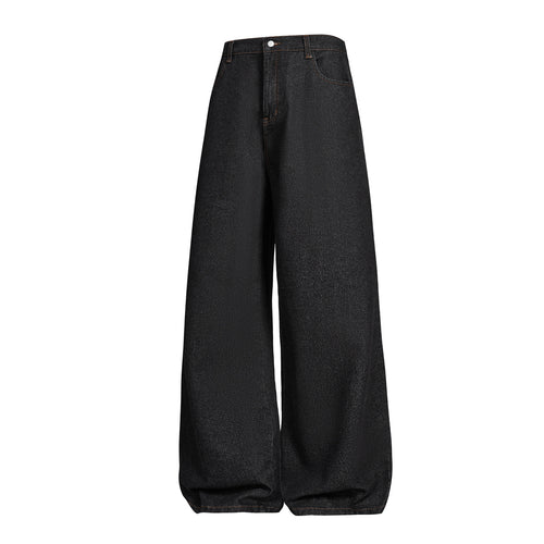 Damen Ultraweite Denim-Hose im Palazzo-Schnitt mit hohem Bund Nord Taschen