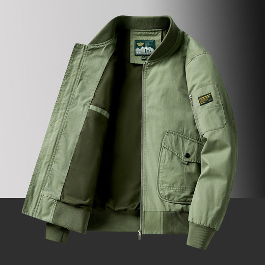 Herren Pilot‑Bomberjacke im Urban‑Utility‑Stil mit großen Klapp‑Pattentaschen und Ärmel‑Reißverschlusstasche Nord Taschen