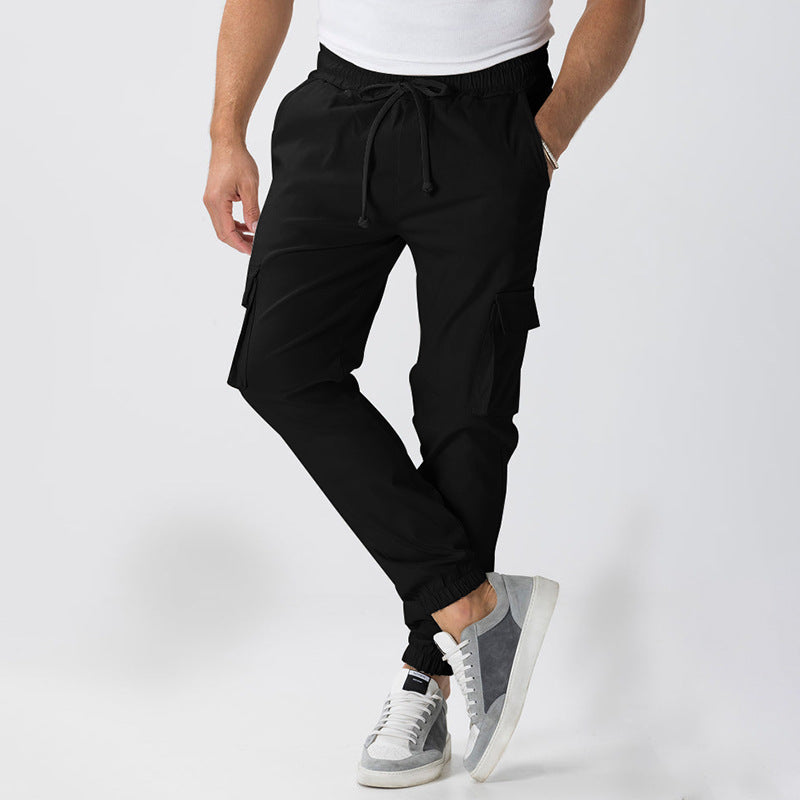 Herren Cargo-Jogginghose im Relaxed-Fit mit Kordelzug, elastischen Bündchen und Mehrfachtaschen Nord Taschen