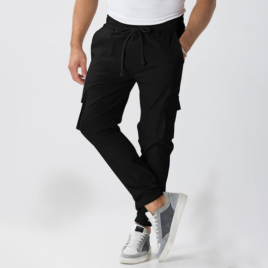 Herren Cargo-Jogginghose im Relaxed-Fit mit Kordelzug, elastischen Bündchen und Mehrfachtaschen Nord Taschen