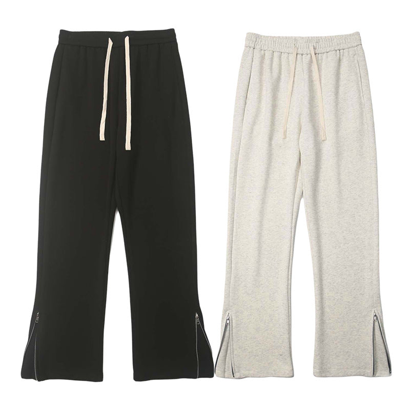 Herren weite Sweatpant mit Saum-Reißverschluss und Tunnelzug Nord Taschen