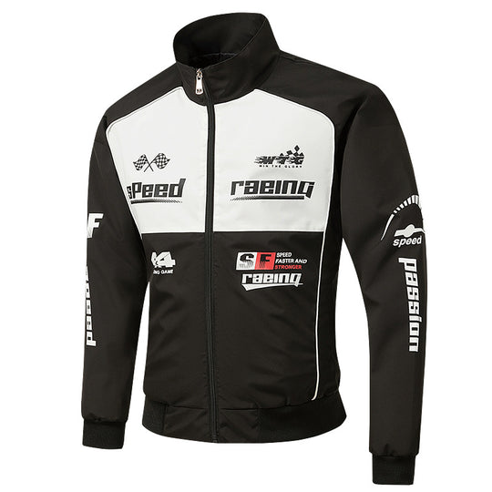 Herren Rennsport-Trackjacke im Retro-Motorsport-Stil Nord Taschen