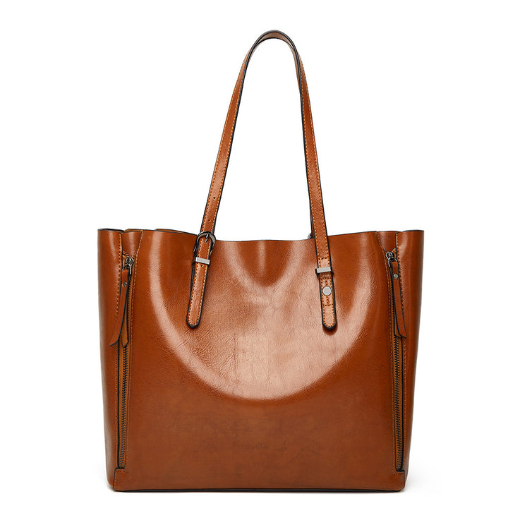 Damen Shopper-Tasche aus hochwertigem Kunstleder mit elegantem Innenfächersystem Nord Taschen