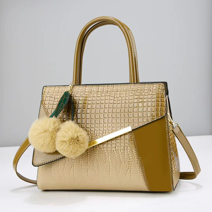 Damen Designer-Handtasche mit strukturiertem Kunstleder und raffinierten Akzenten Nord Taschen