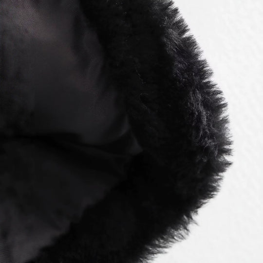Damen Kurze Teddyjacke mit Knebelverschluss und aufgesetzten Taschen Nord Taschen