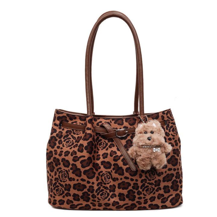 Damen Shopper Bag mit floralem und animalischem Design Nord Taschen