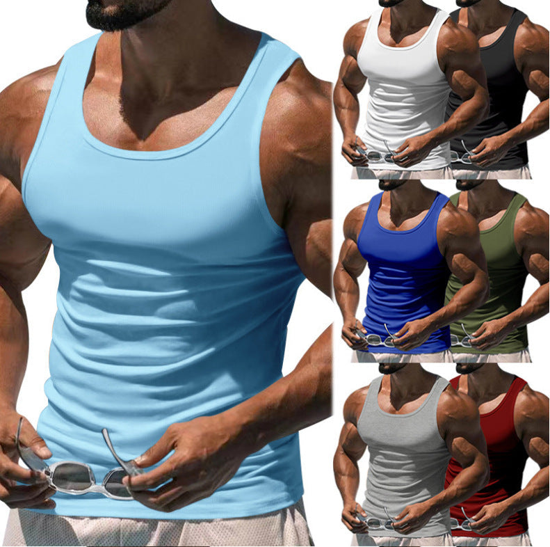 Herren nan figurbetontes funktionales Tanktop mit hohem Armausschnitt und Stretchjersey